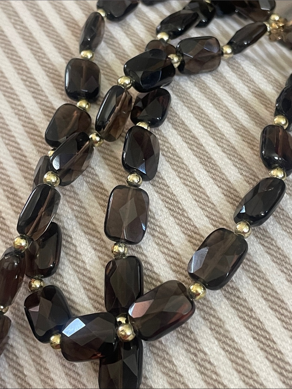 Smoky Quartz long Necklace
